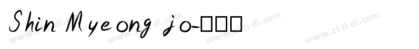 Shin Myeong jo字体转换